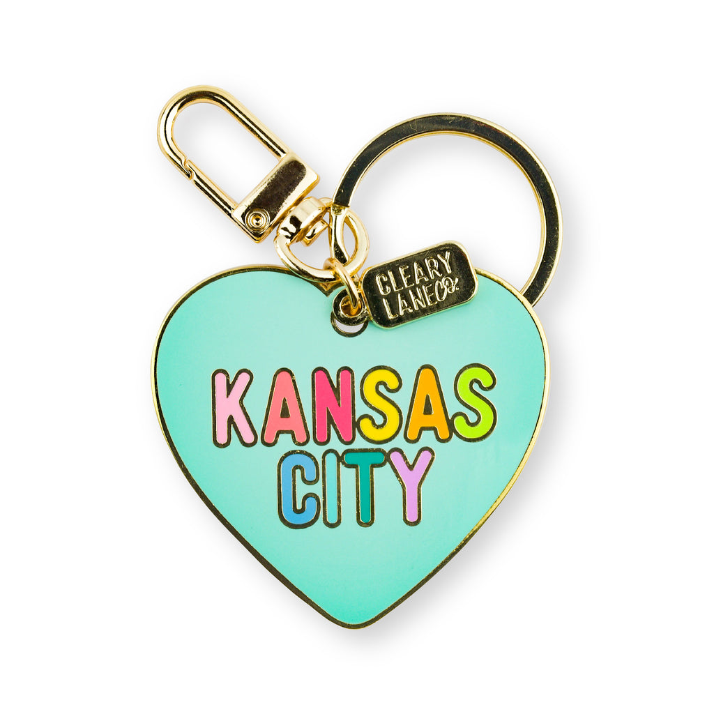 Kansas City Rainbow Enamel Keychains