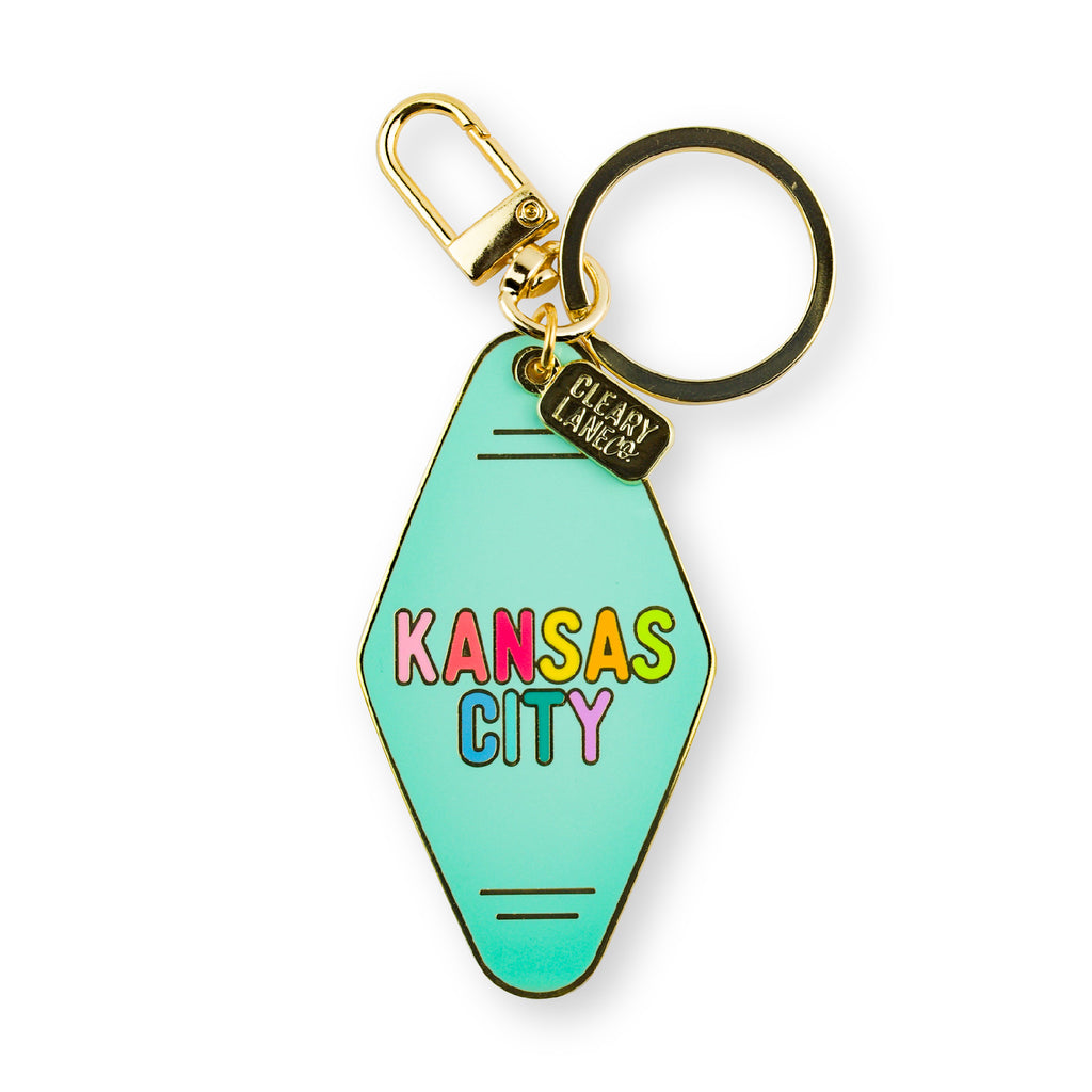 Kansas City Rainbow Enamel Keychains