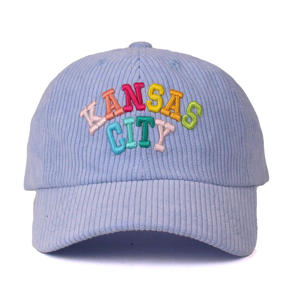 Kansas City Periwinkle Corduroy Varsity Hat