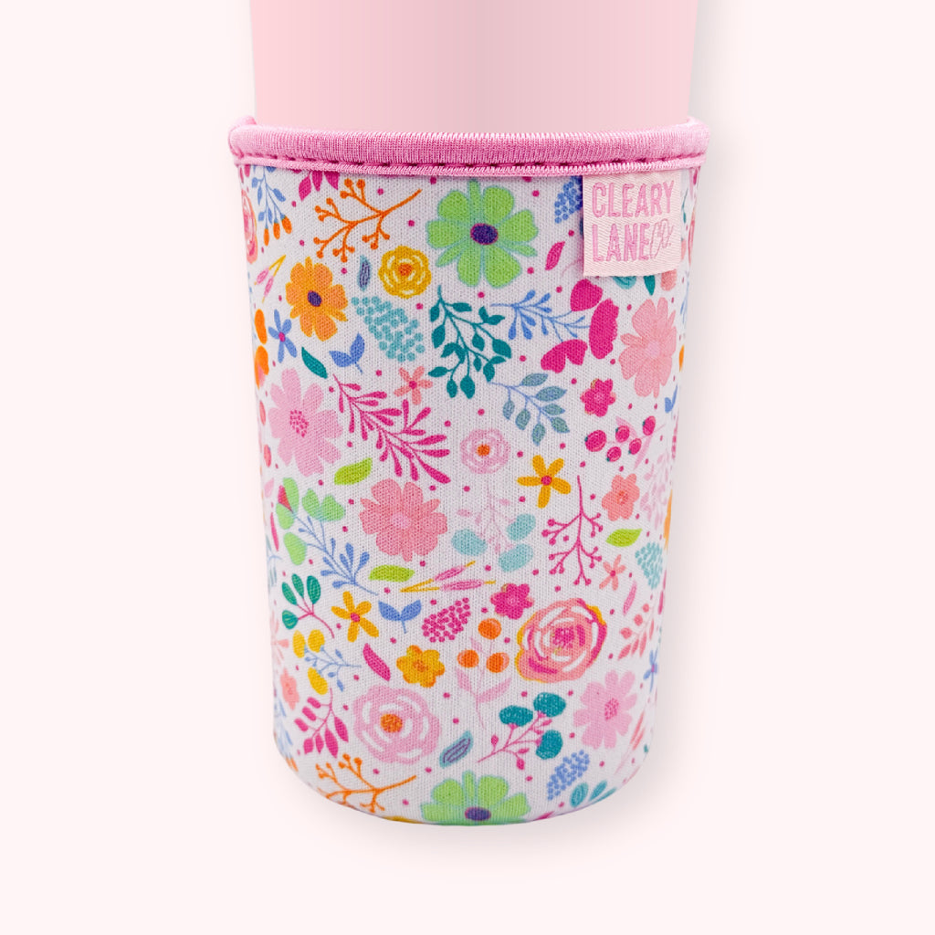 Blush Rainbow Blooms | Cup Sleeve