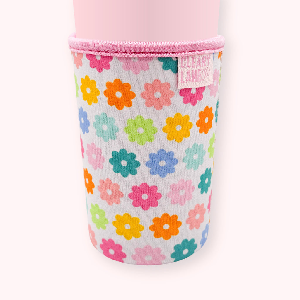 Blush Rainbow Flowers | Cup Sleeve