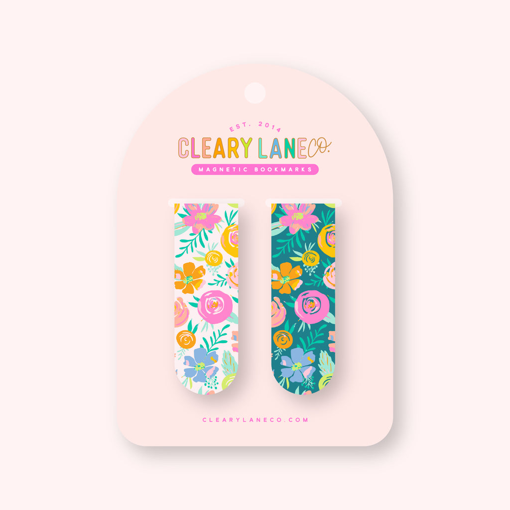Magnetic Bookmark Set | Rainbow Fields