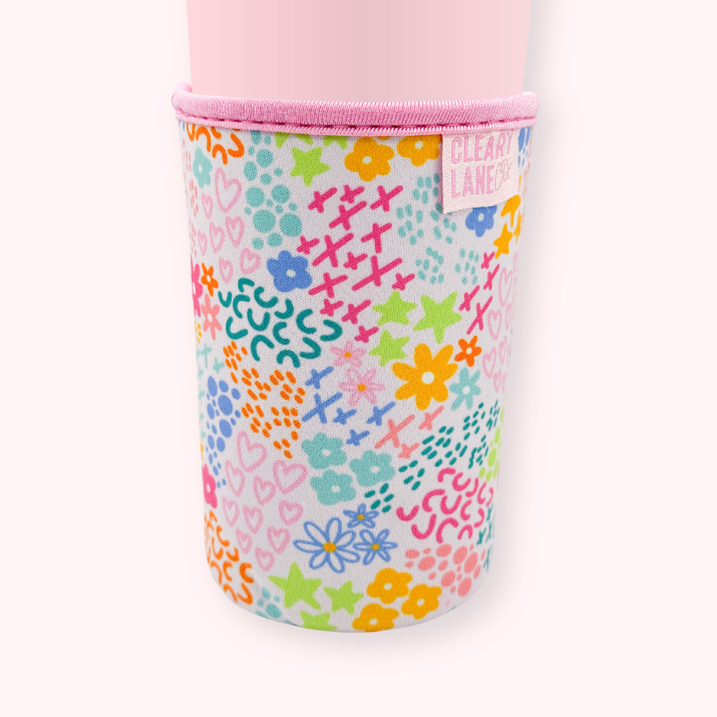 Blush Rainbow Garden | Cup Sleeve