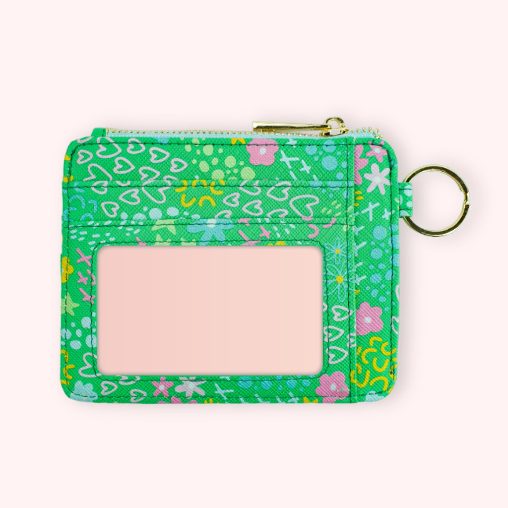 Wallet Keychain - Emerald Garden