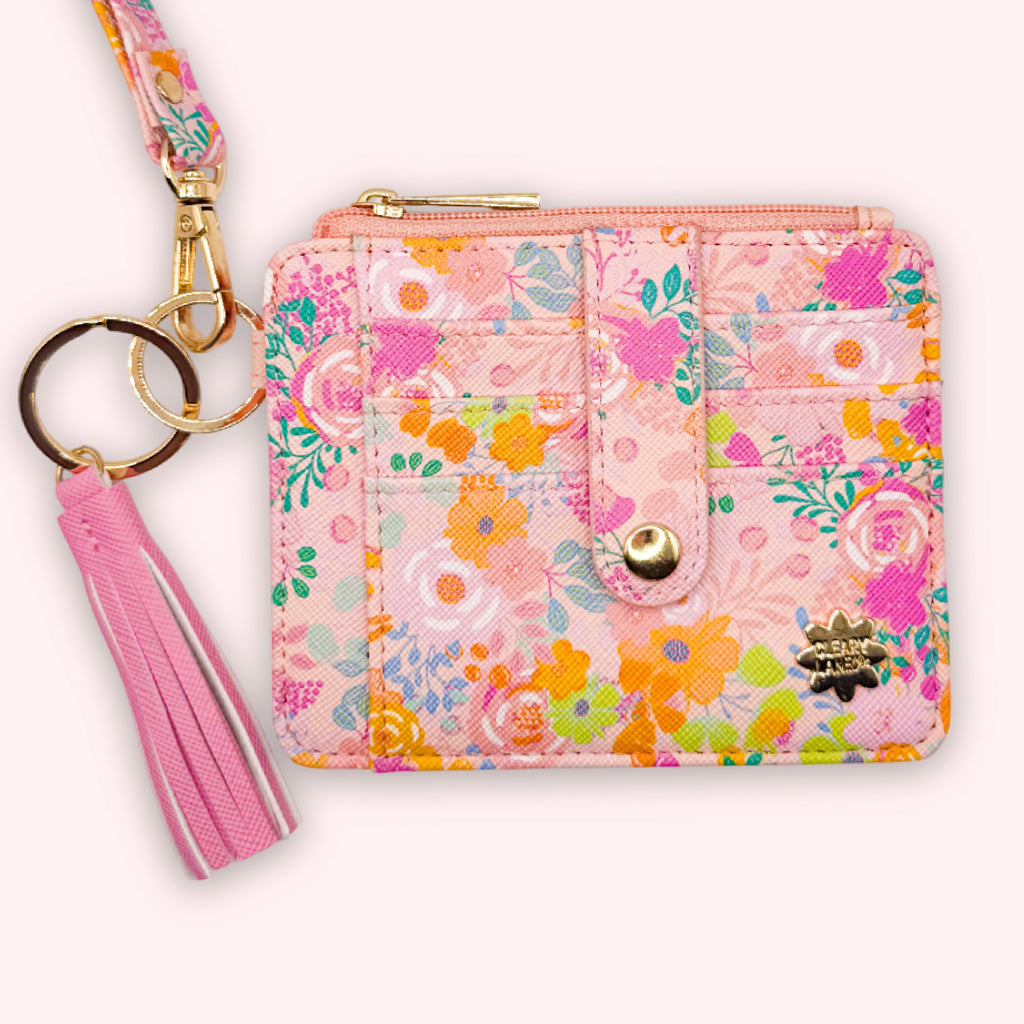 Wallet Keychain | Blush Rainbow Forest