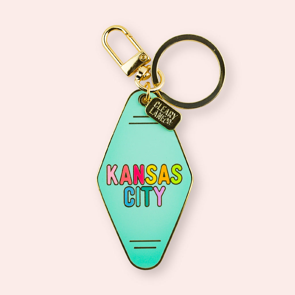 Kansas City Mint Rainbow Motel Enamel Keychain