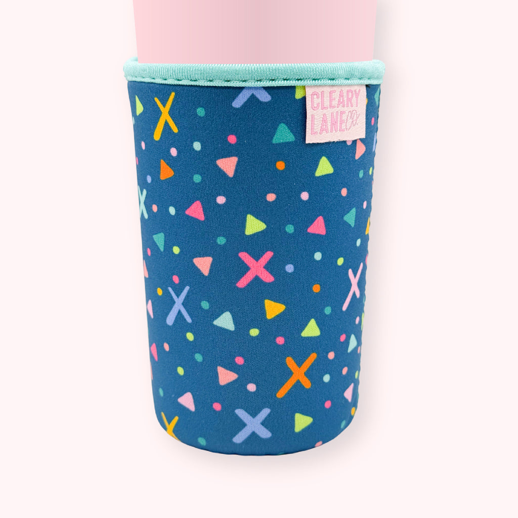 Emerald Rainbow Shapes | Cup Sleeve