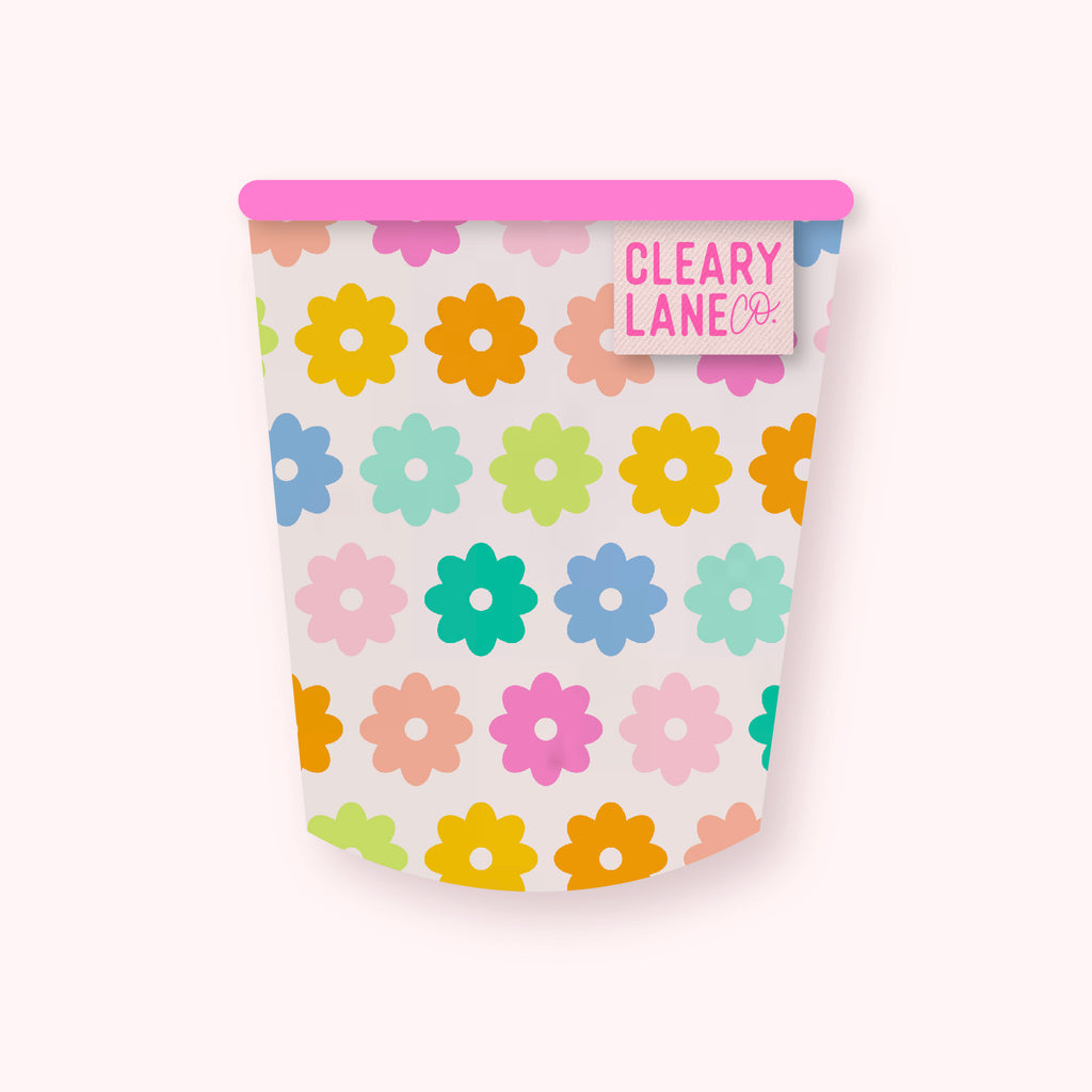 Blush Rainbow Flowers | Cup Sleeve