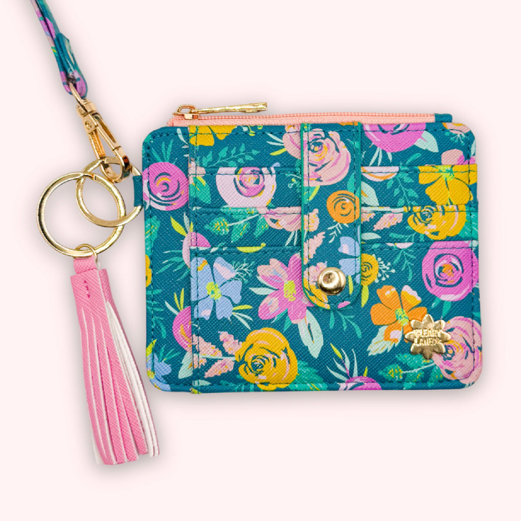Wallet Keychain | Emerald Rainbow Fields
