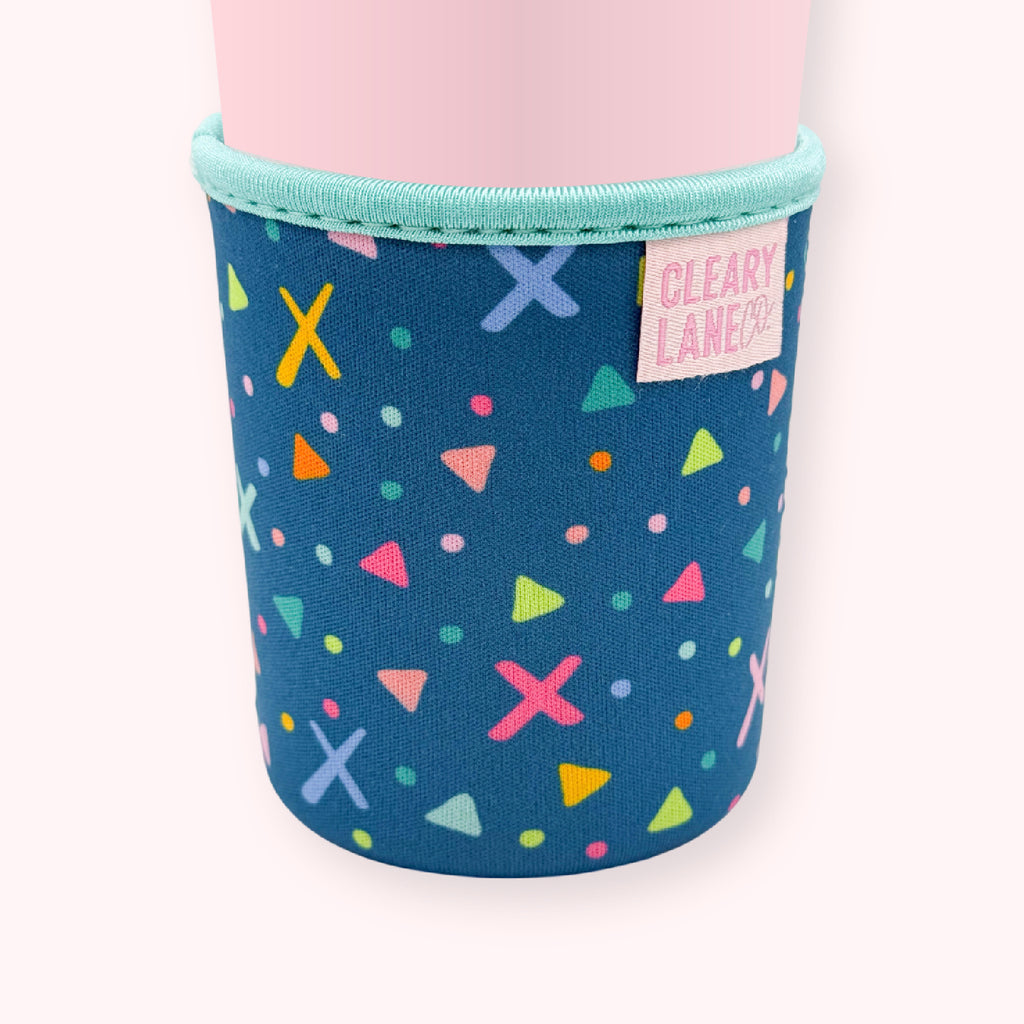 Emerald Rainbow Shapes | Cup Sleeve