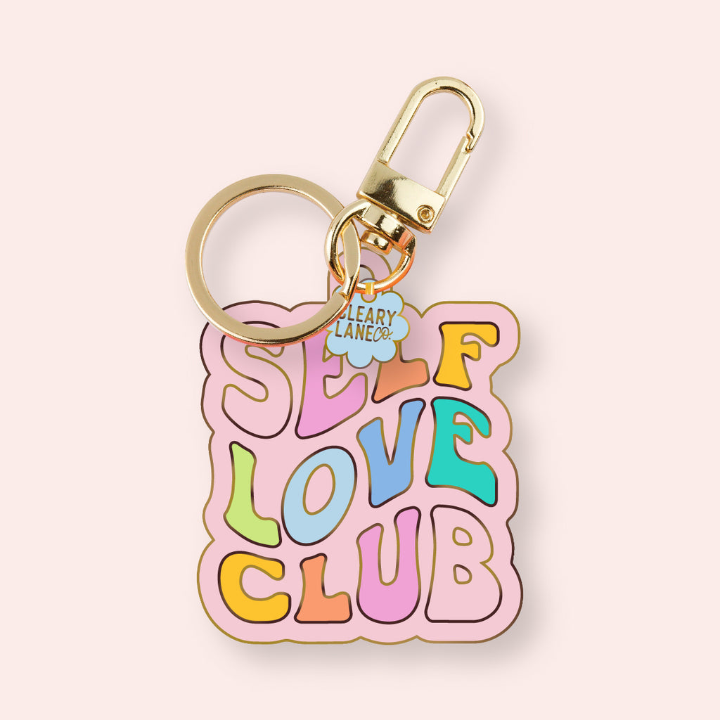 Self Love Club Enamel Keychain