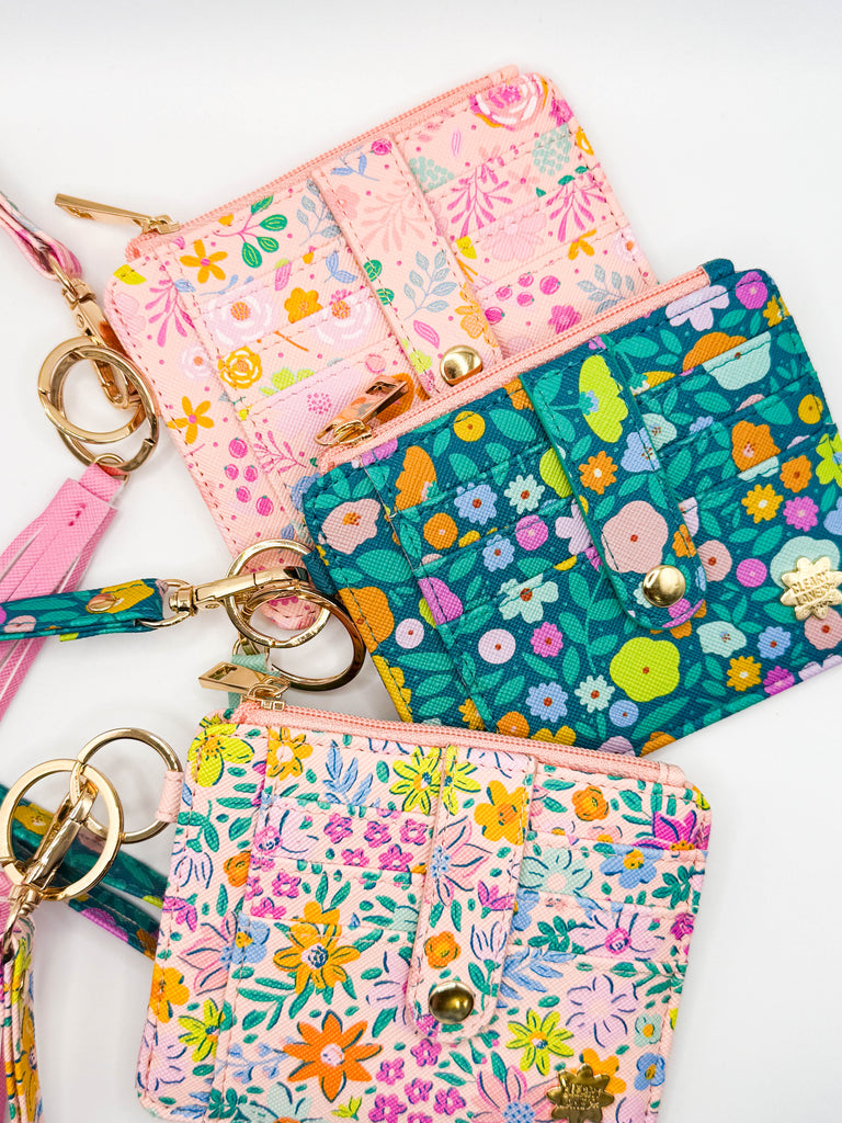 Wallet Keychain | Emerald Rainbow Jungle