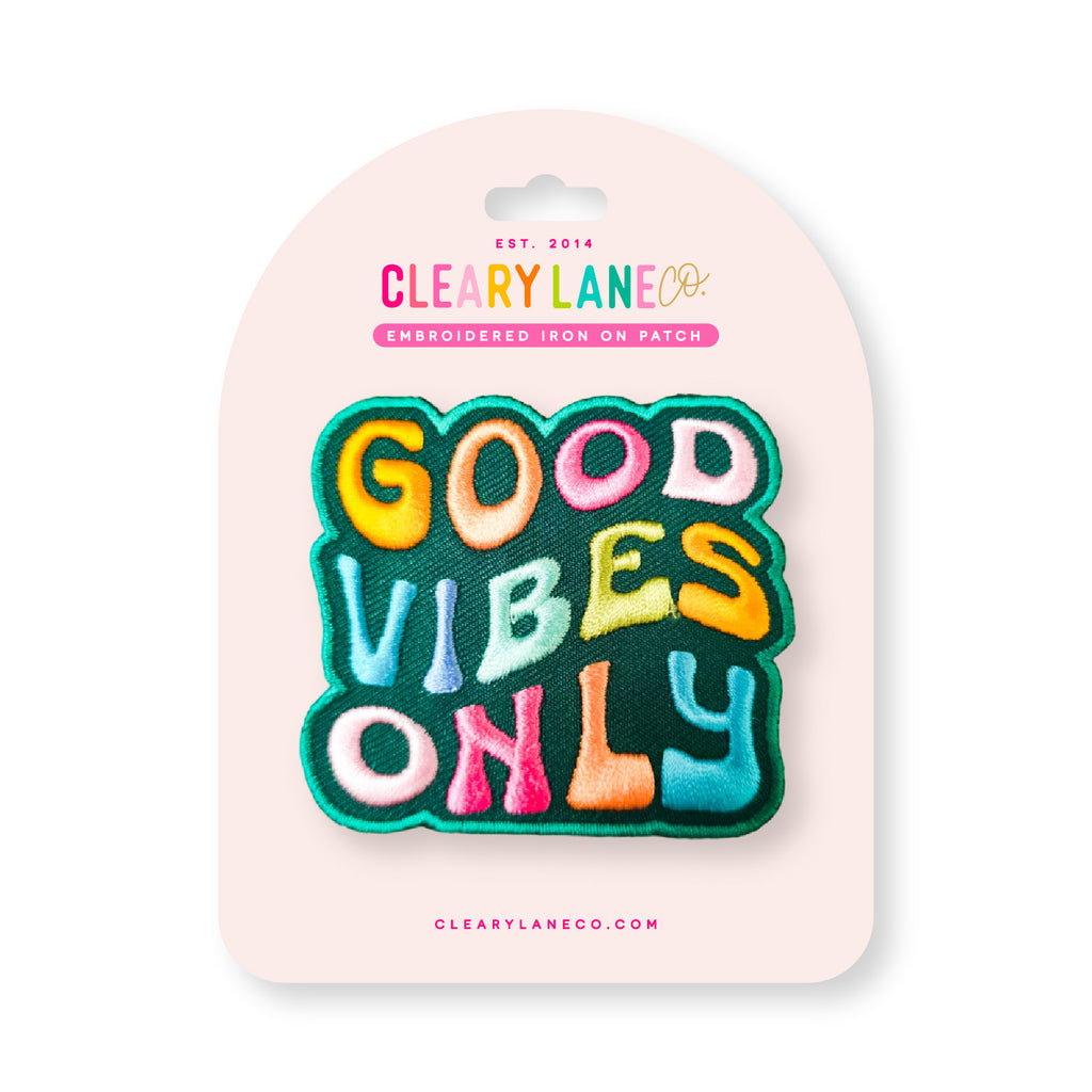 Good Vibes Only | Iron-on Patch