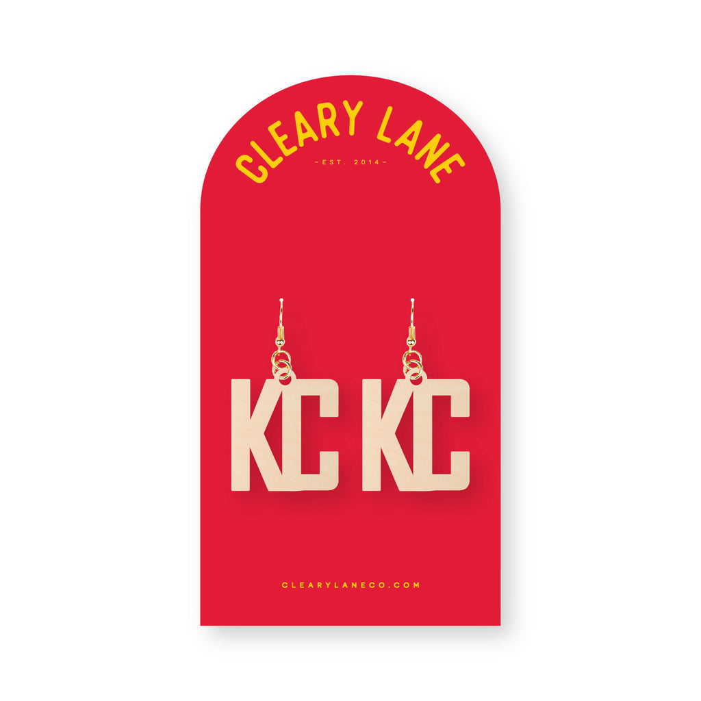 Kansas City KC Dangle Earrings