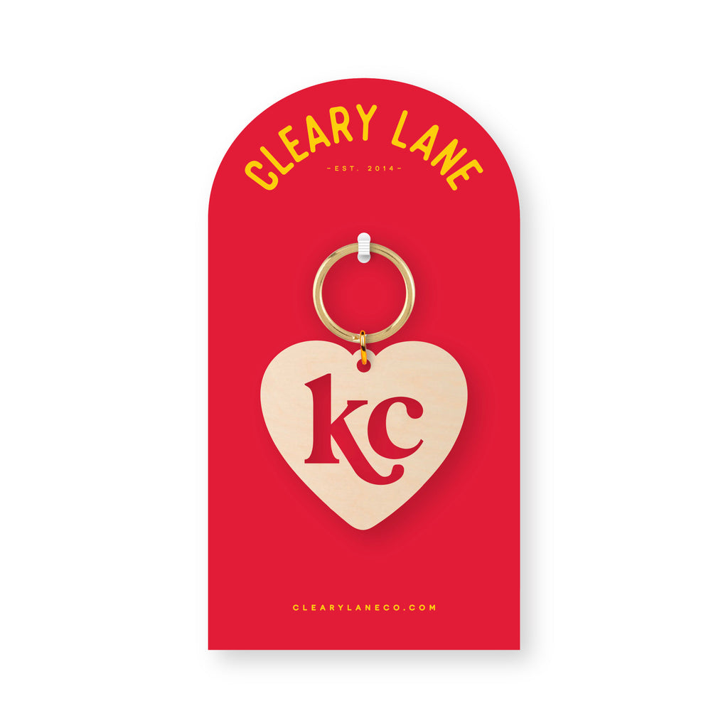 Kansas City Heart Keychain