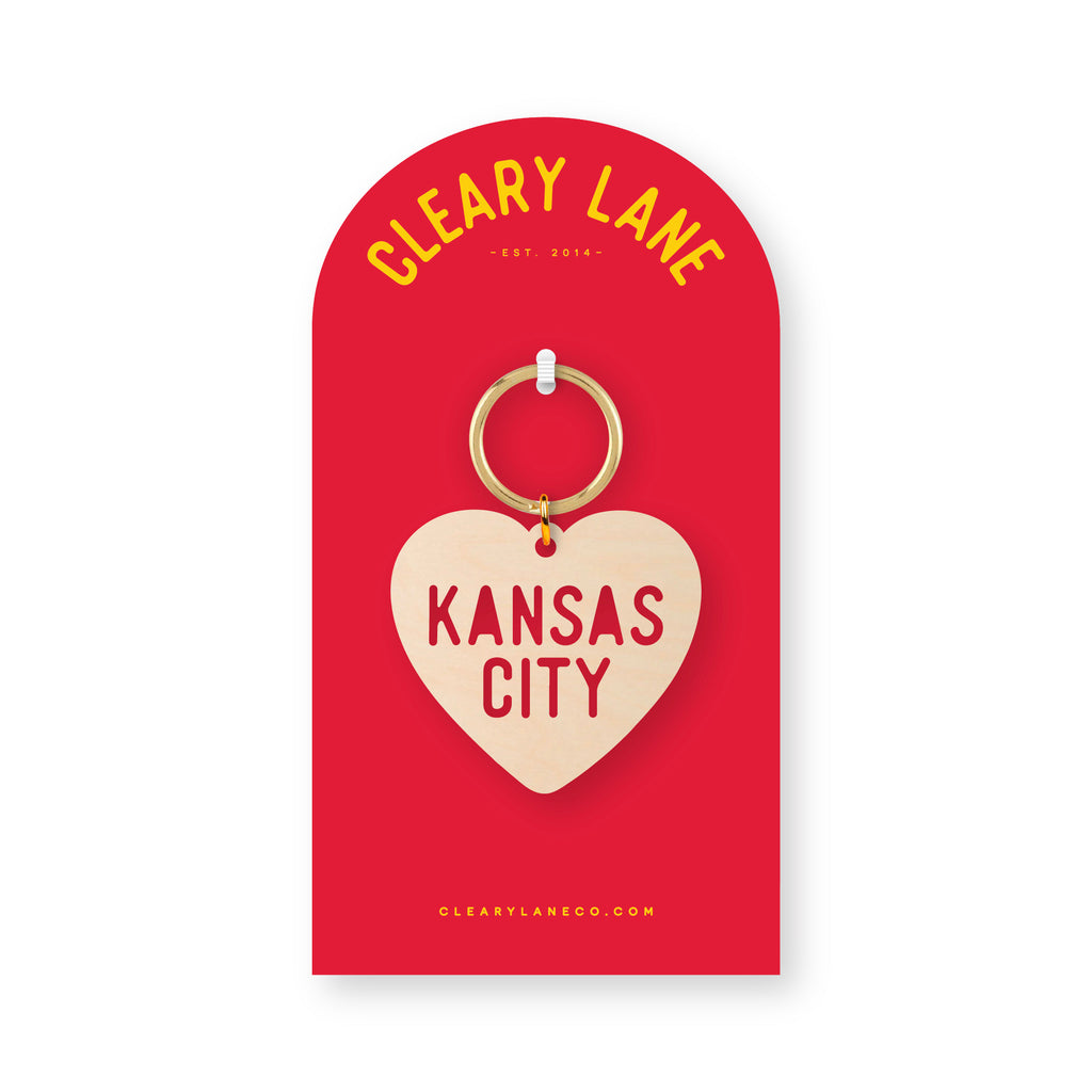 Kansas City Heart Keychain
