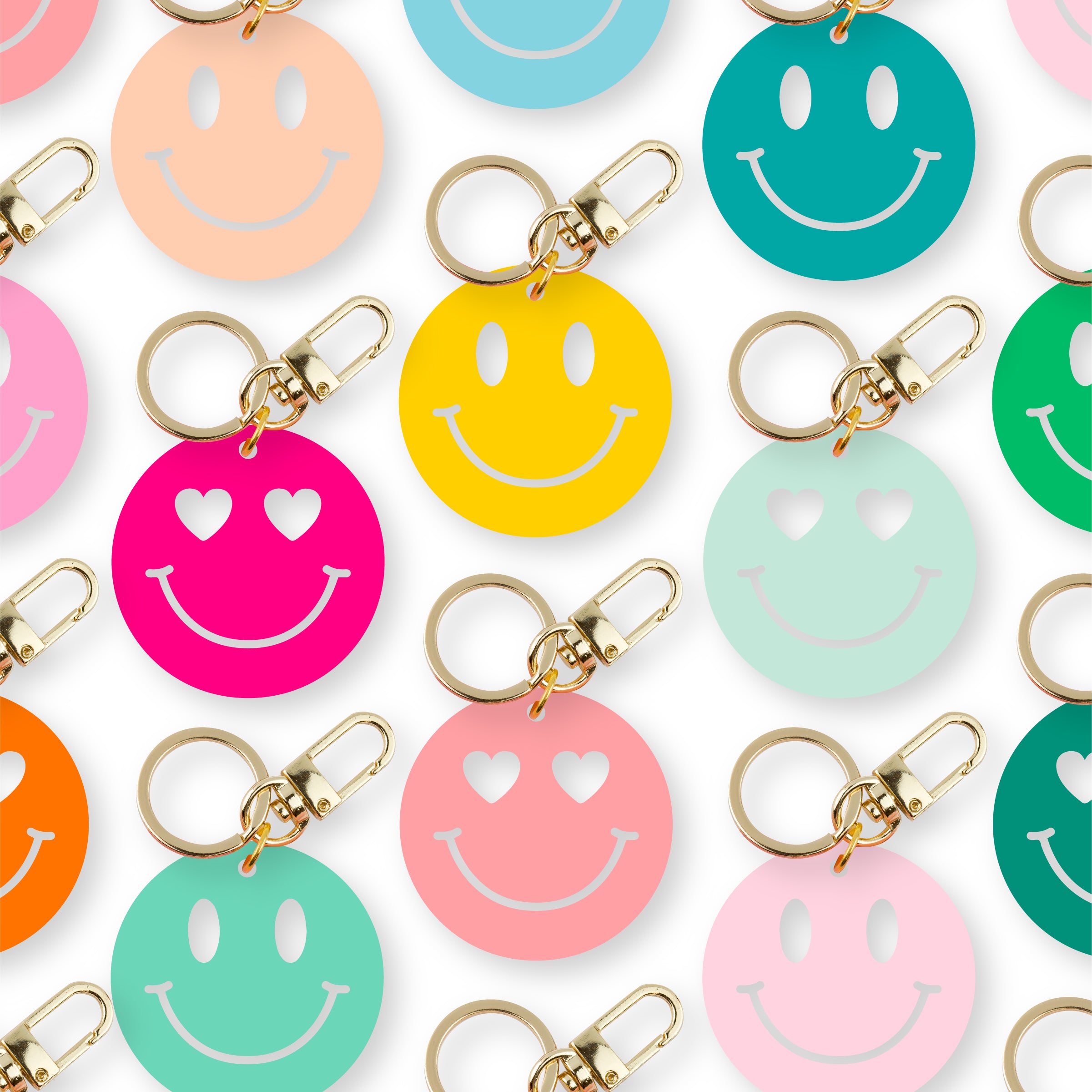 Smiley Face Keychains | Cleary Lane Co.